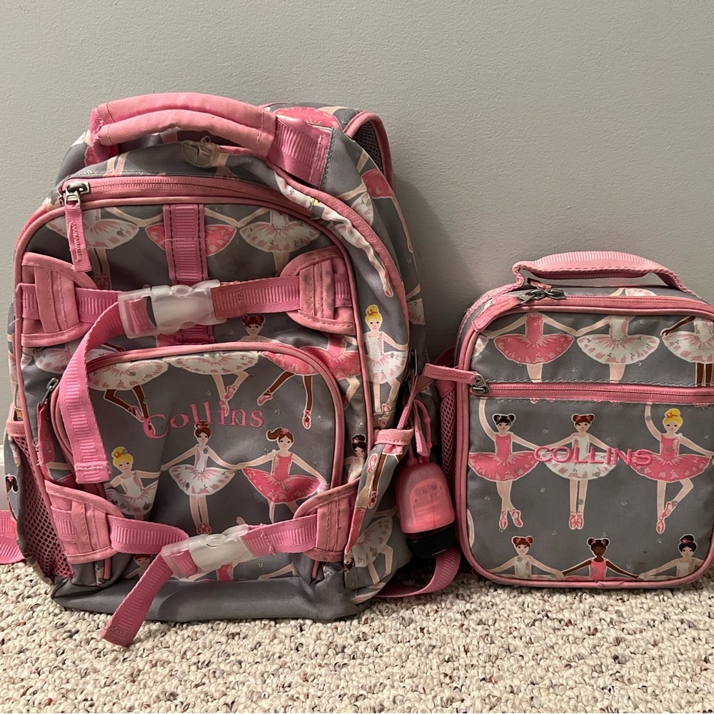 Pottery barn backpack and lunchbox